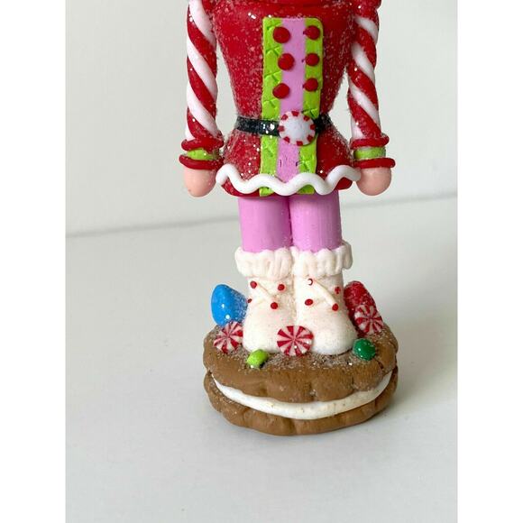 Nutcracker Soldier Christmas Ornament Candy Peppermint Gingerbread Cookie 6.5 in - Picture 3 of 4